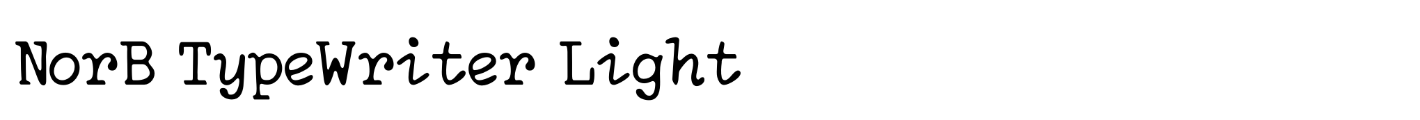 NorB TypeWriter Light image
